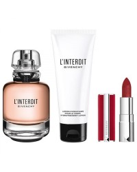 Givenchy L’Interdit Kit – Perfume Feminino EDP + Loção Corporal + Miniatura Batom