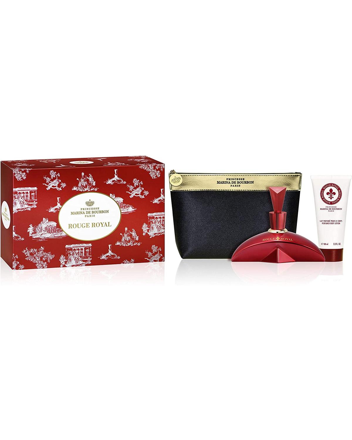 Marina De Bourbon Rouge Royal Kit - Eau De Parfum 100Ml + Body Lotion 100Ml E Necessarie, Marina De Bourbon