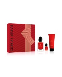 Giorgio Armani Coffret Sì Passione Kit - Eau de Parfum + Miniatura + Loção Corporal