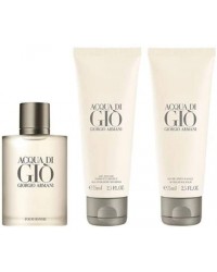 Giorgio Armani Acqua di Giò Kit - EDT 50ml + Gel de Banho 75ml + Pós Barba75ml