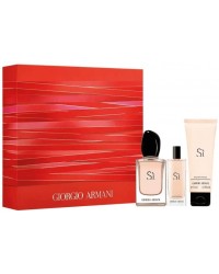 Sì Giorgio Armani Kit – Perfume Feminino EDP + Travel Size + Leite Corporal